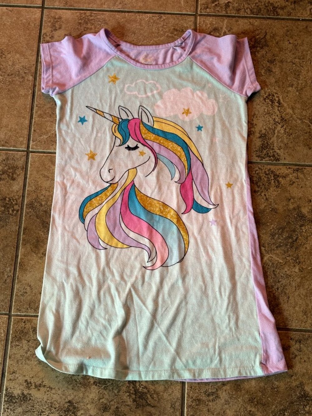 Wonder Nation Girls Unicorn Nightgown